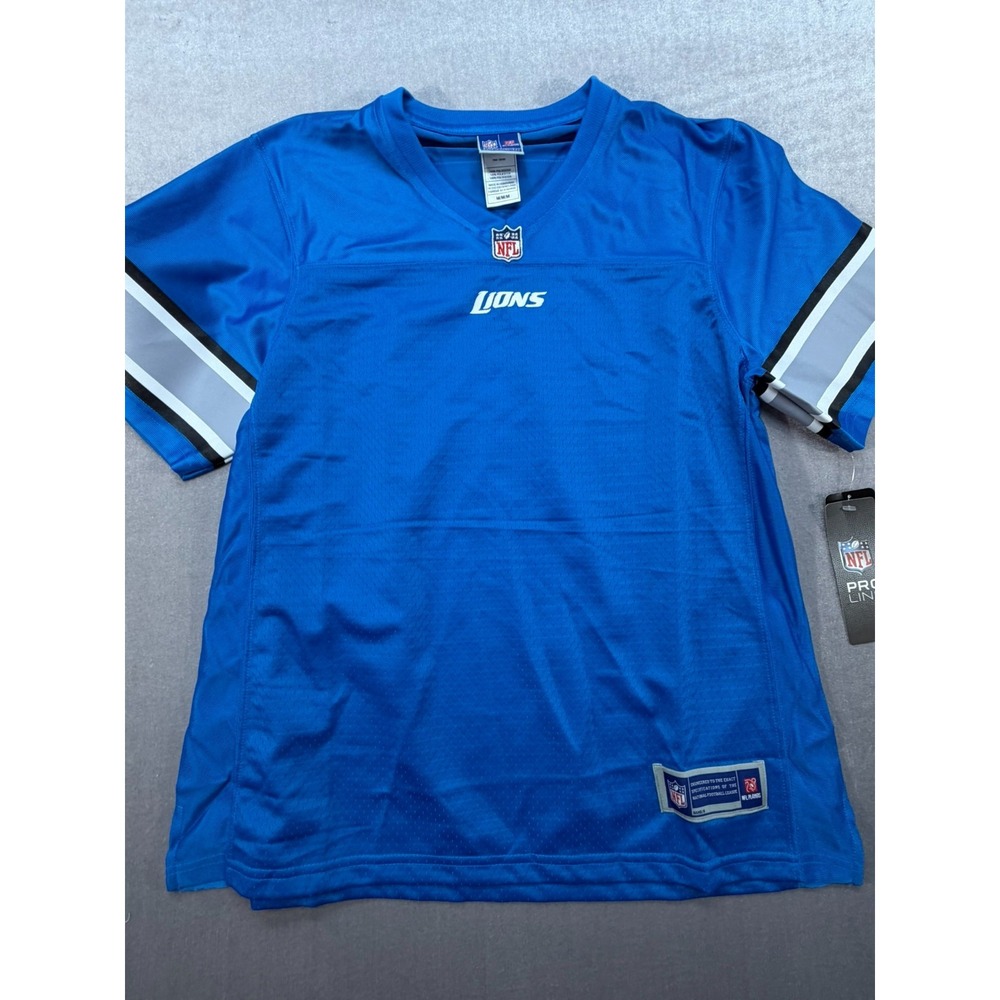 New NFL Pro Line Women Detroit Lions Jersey Blue Size MED